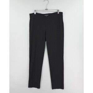 Eileen Fisher Washable‎ Stretch Crepe Pants Womens Small Black Ankle Lagenlook